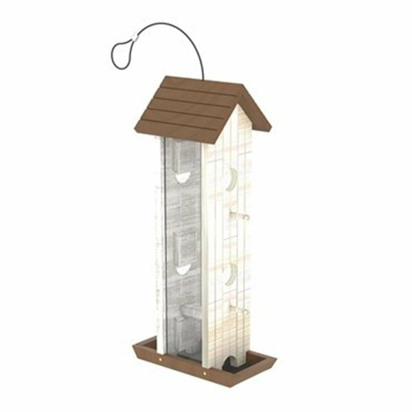 Personagrata Tower Wood Feeder with 3 lbs Capacity PE2772379